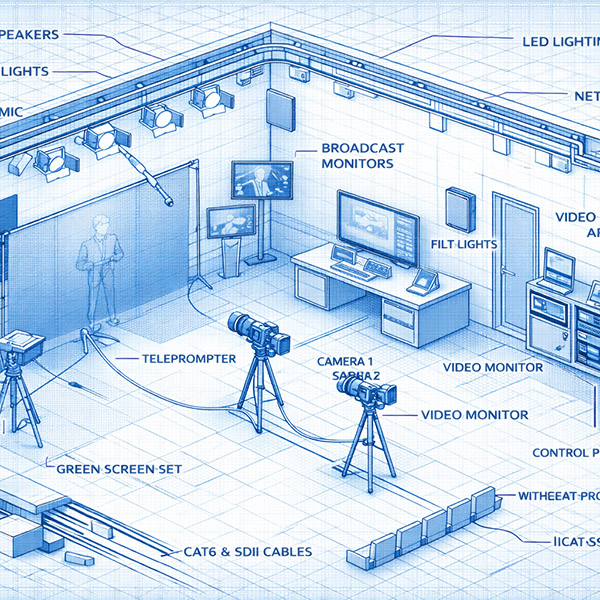 Оснащение студий видеозаписи