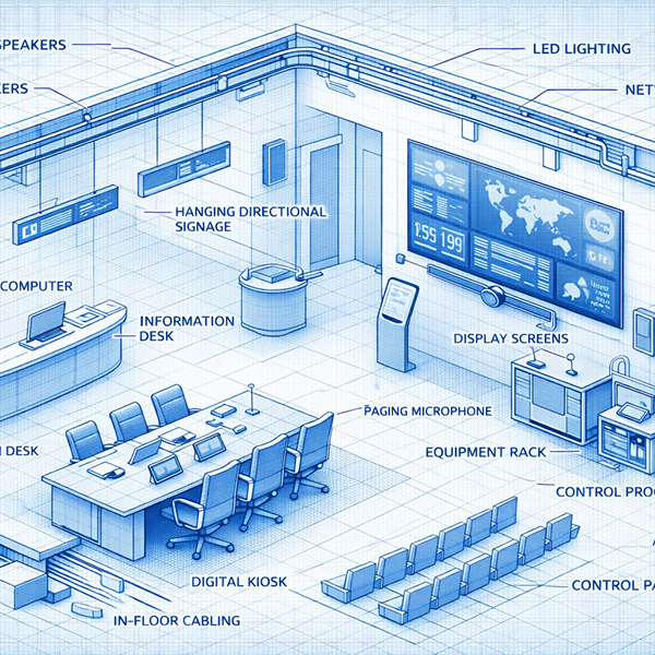 Оснащение входных зон, холлов и фойе