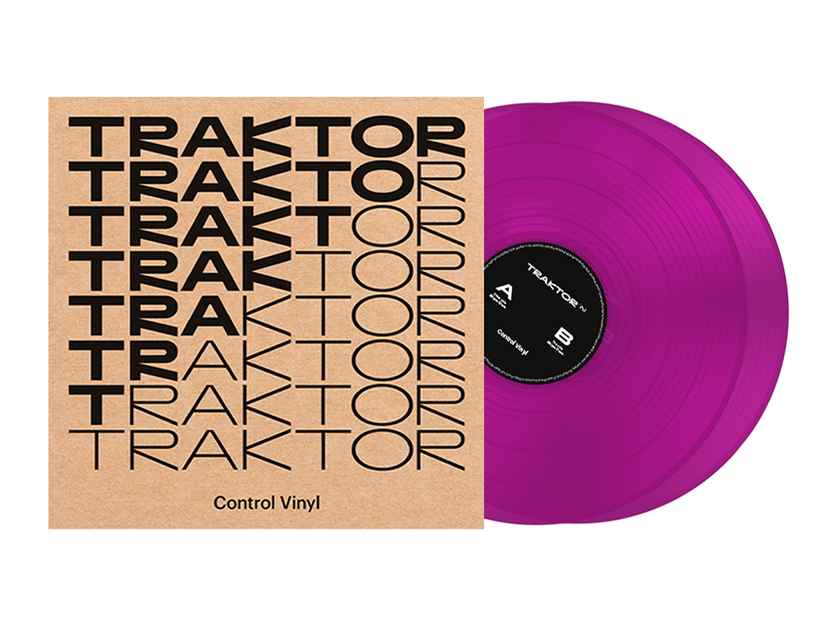 Виниловый диск с таймкодами Native Instruments Traktor Control Vinyl Neon Pink Transparent